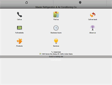Tablet Screenshot of masterrefrigerationny.com